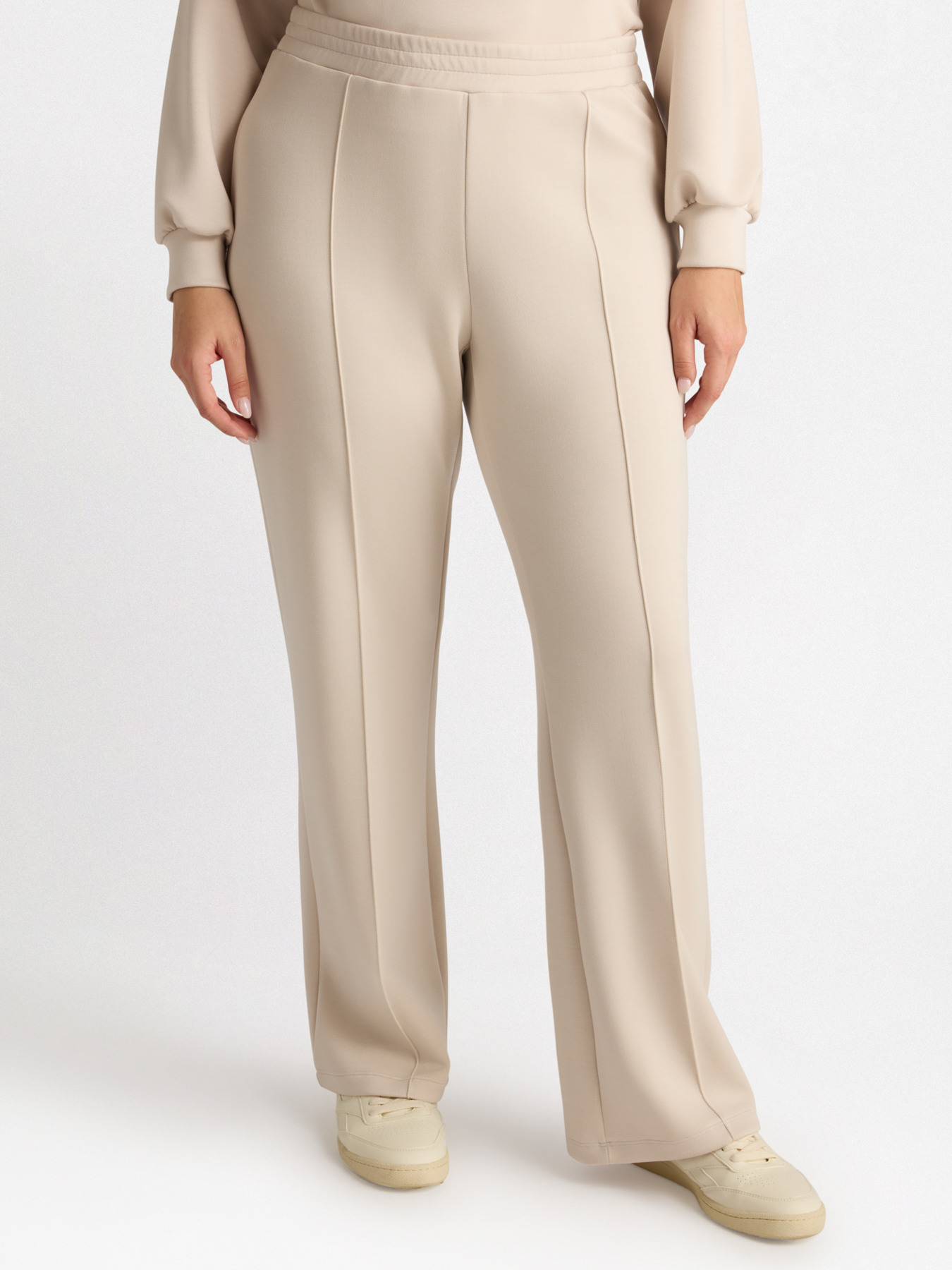 Wide leg plush trousers image number 2