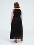 Long empire waist dress in broderie anglaise image number 1