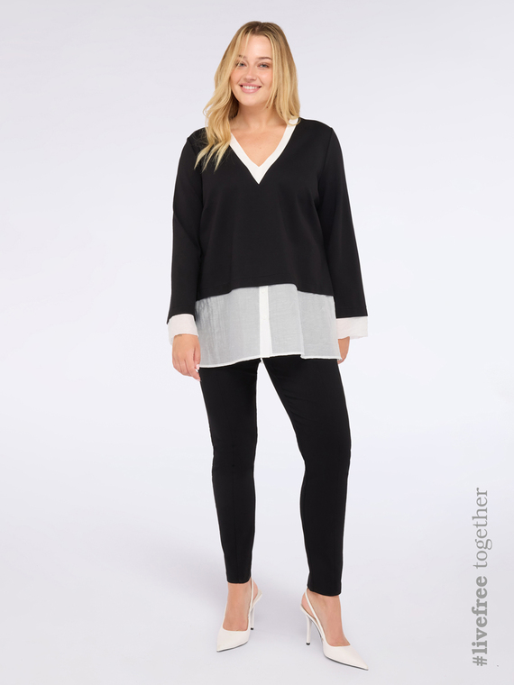 Jeggings with elastic waistband