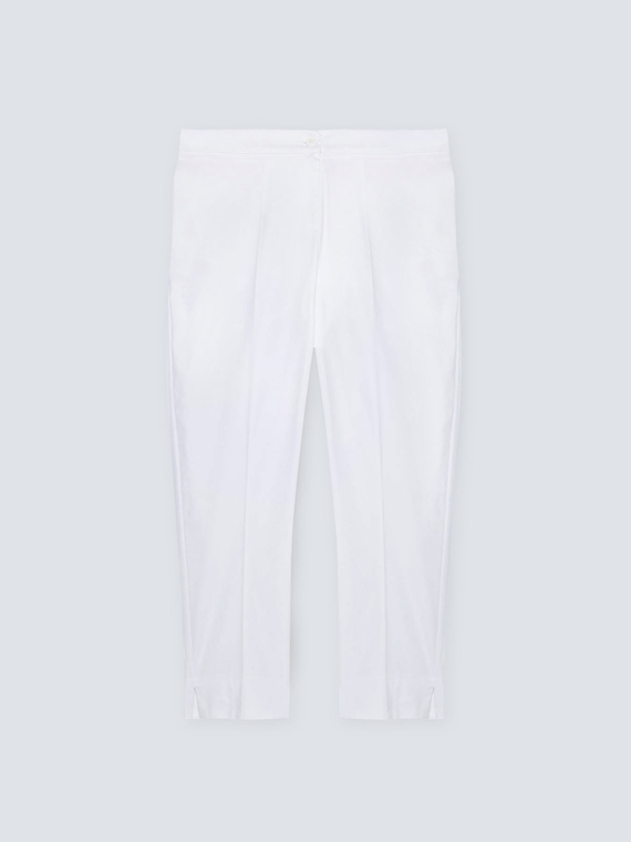 Pantalones blancos de algodón