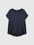 Blusa en raso y tejido de punto image number 4
