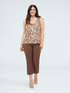Sequin top with V-neck image number 2