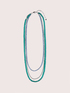 Multi-strand necklace with faceted crystals image number 1