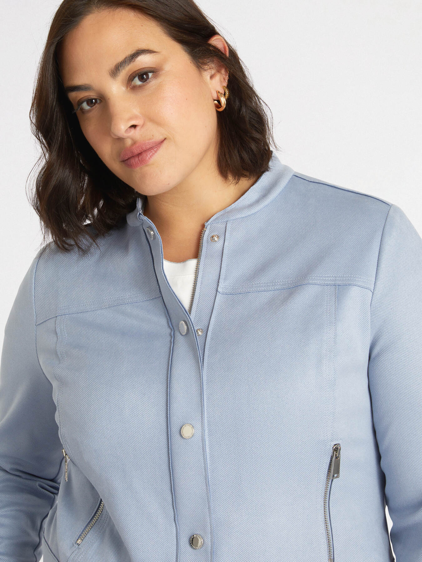 Chaqueta de tacto suave con bolsillos image number 3