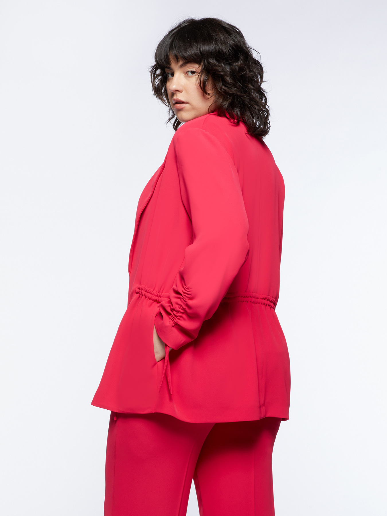 Blazer with drawstring image number 1