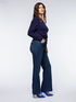 Jeans flare Turchese image number 2