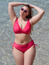 Bikini fucsia stampa foliage image number 5
