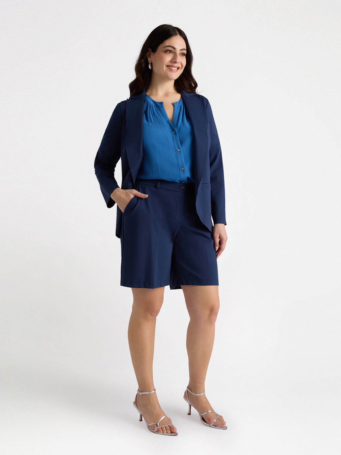 Milano knit fabric blazer image number 2