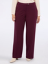 Wide leg pants in stretch fabric image number 4