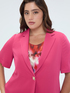 Fluid blazer with jewel button image number 5