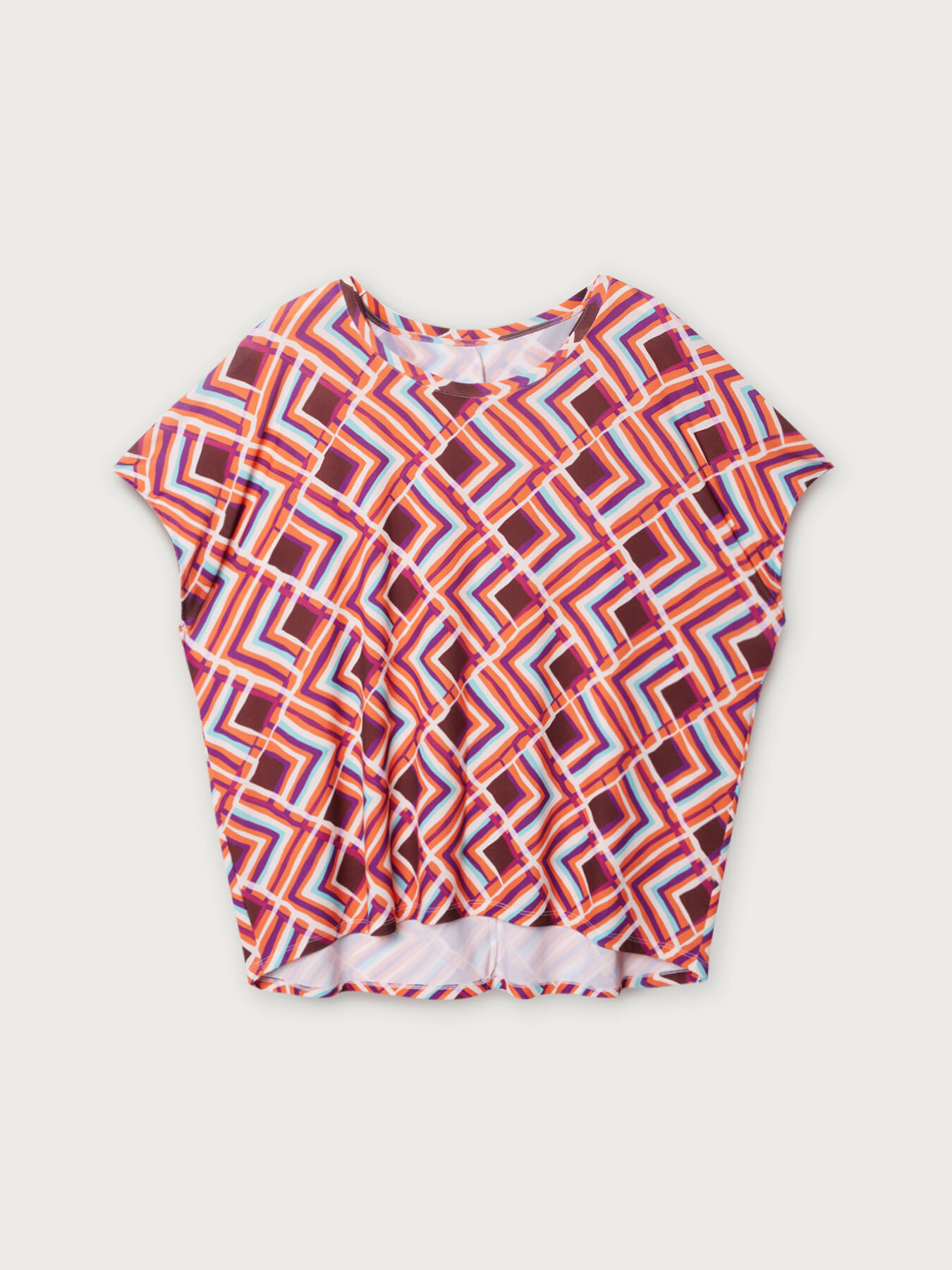 T-shirt with geometric print image number 3