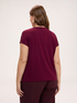 Zweistoffiges T-Shirt mit Pailletten image number 1
