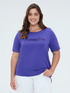 T-shirt en coton avec inscription en paillettes image number 0
