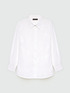 Camicia bianca in cotone stretch image number 4