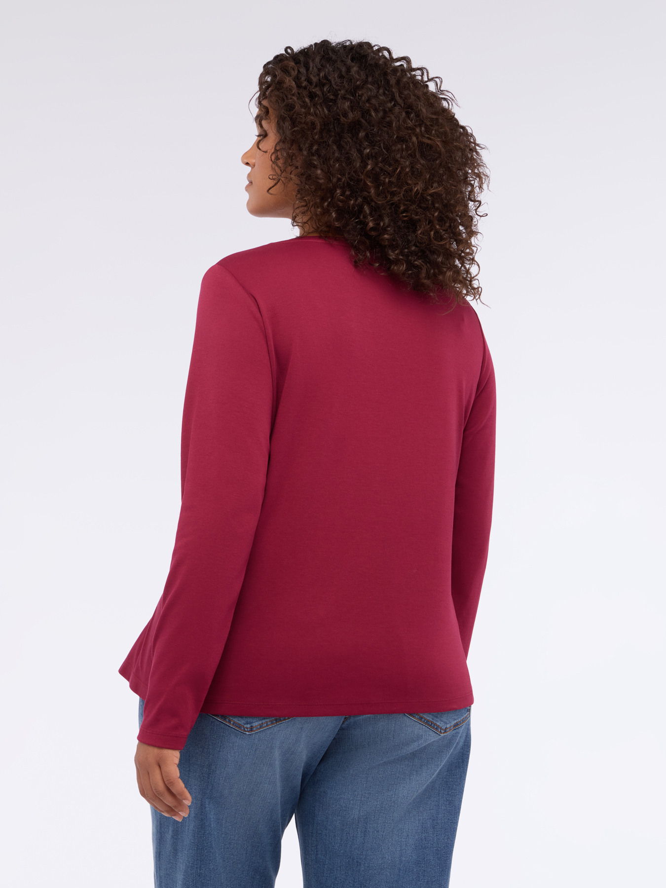 T-shirt in jersey con design a portafoglio image number 1