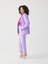 Crepe scuba fabric carrot fit trousers image number 0