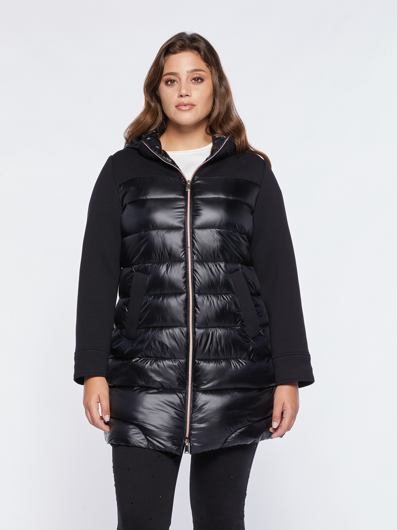 Piumino in due tessuti image number 2