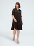 Power shirtdress in viscose satin image number 2