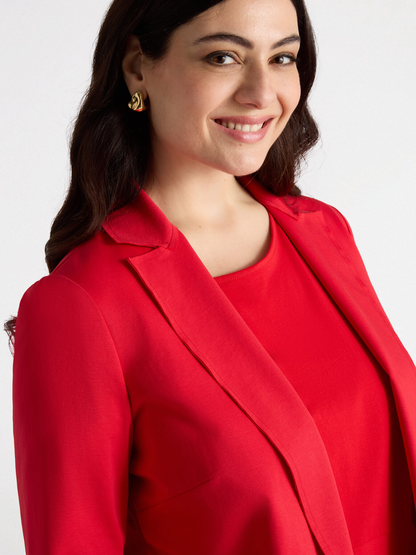 Milano knit fabric blazer image number 3