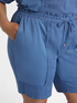 Short linen and cotton jersey trousers image number 3