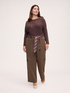 Boat neck sweater in viscose blend image number 2