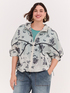 Bomber jacket with floral print image number 1