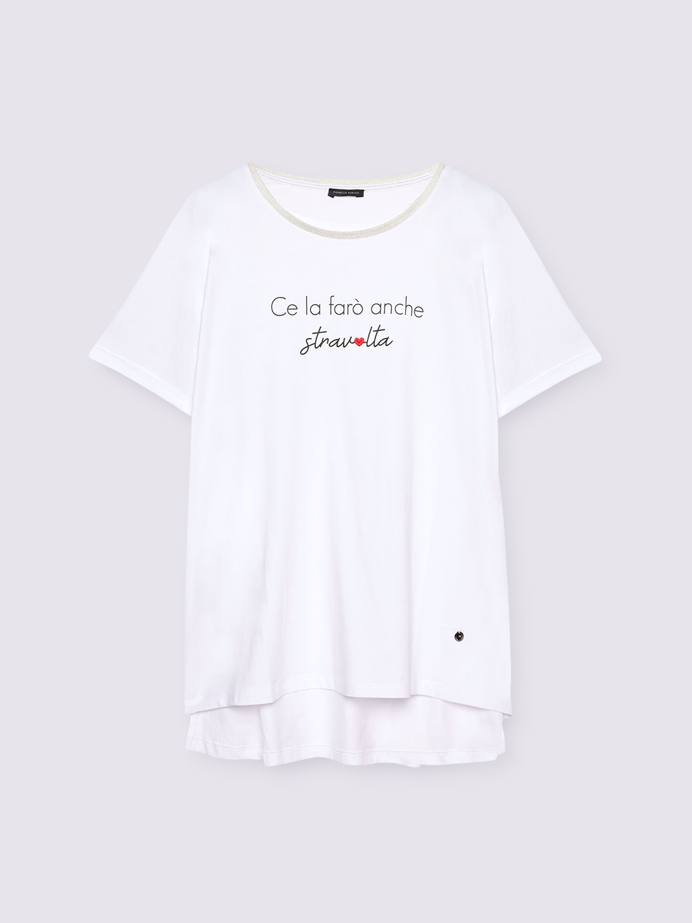 T-shirt in jersey con scritta divertente image number 4