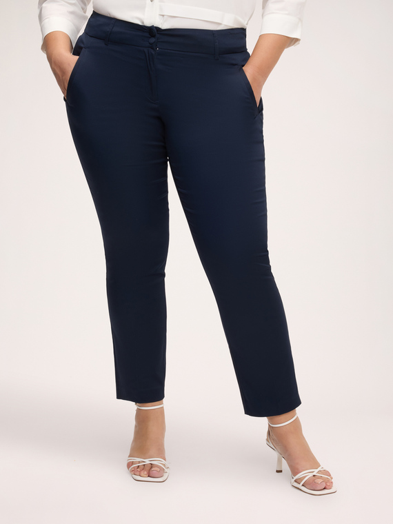 New York stretch cotton trousers