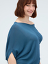 Maglia asimmetrica in misto viscosa image number 3