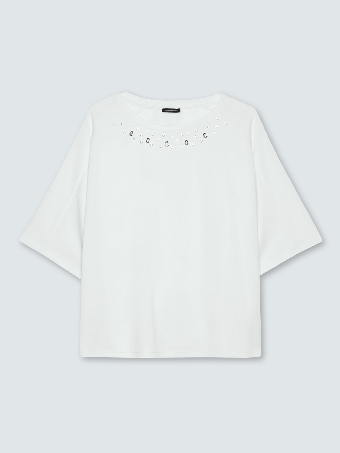 Sweatshirt with neckline embellishments image number 4