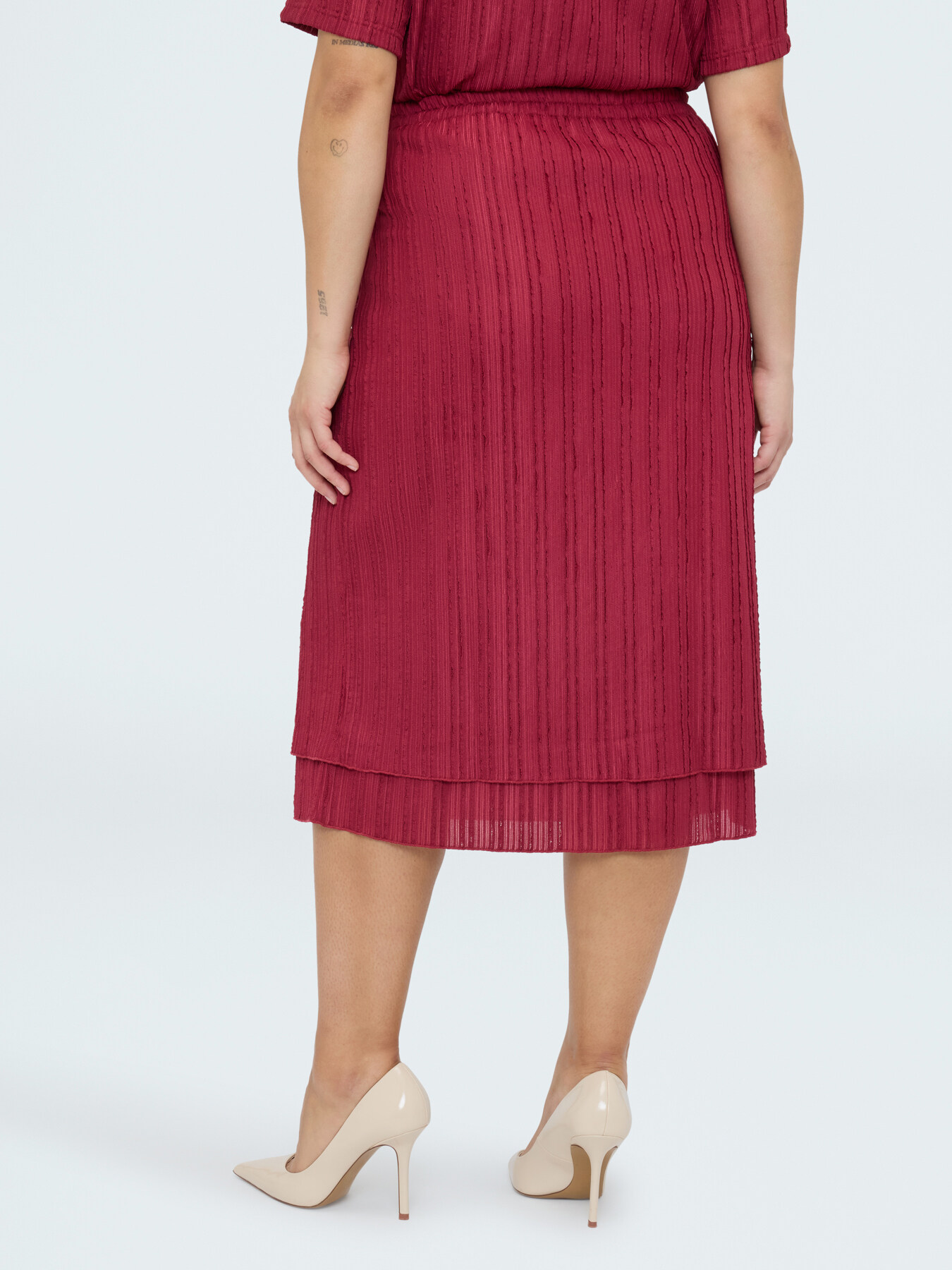 Ribbed jersey skirt image number 5
