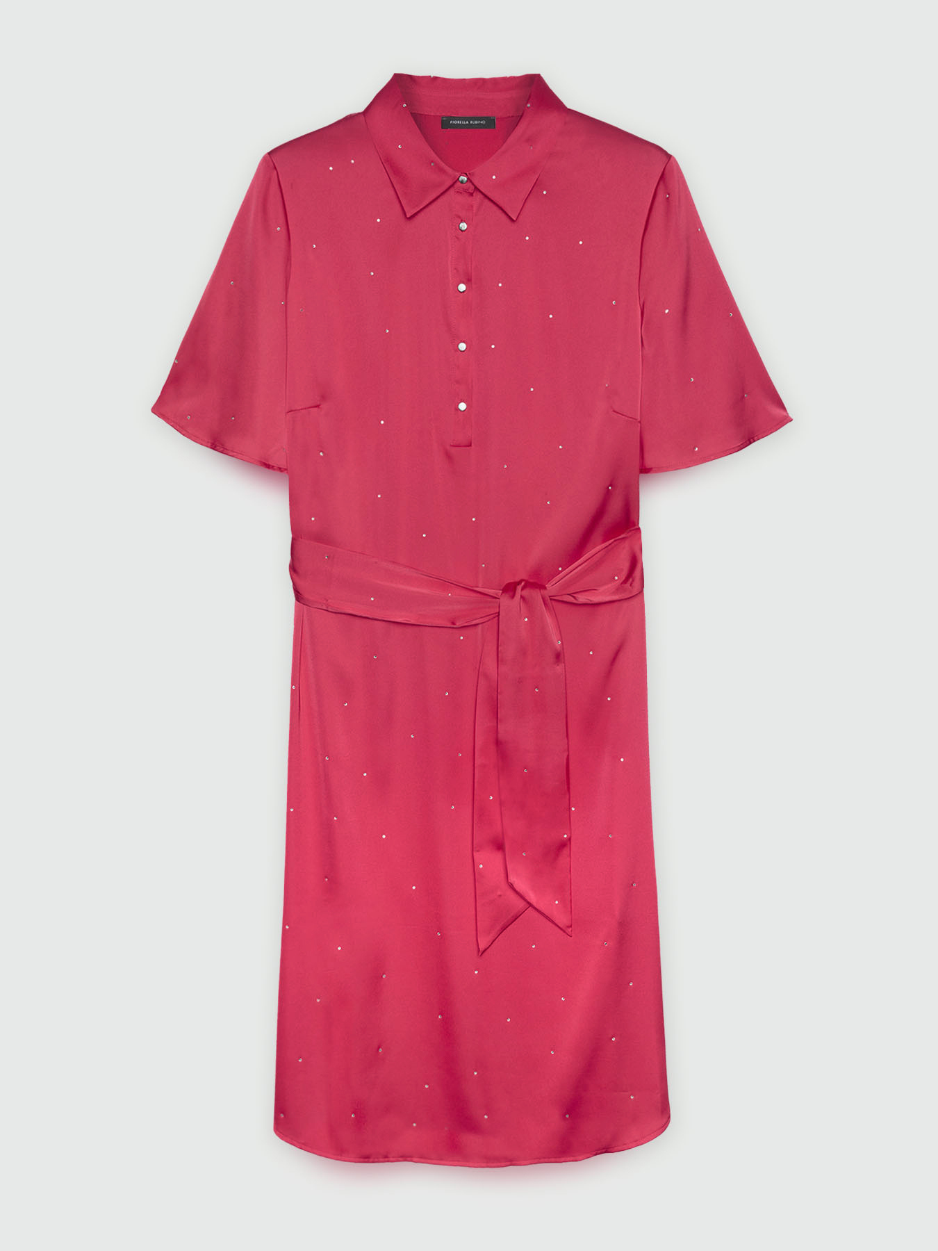 Vestito chemisier con piccole borchie image number 4