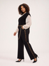 Straight-Hose aus Milano-Strick mit Animalier-Streifen image number 4
