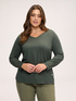 Jersey t-shirt with buttons on the cuffs image number 0