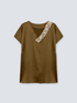 T-shirt con inserto animalier image number 4