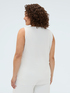 Top in tulle con scollo a V image number 1