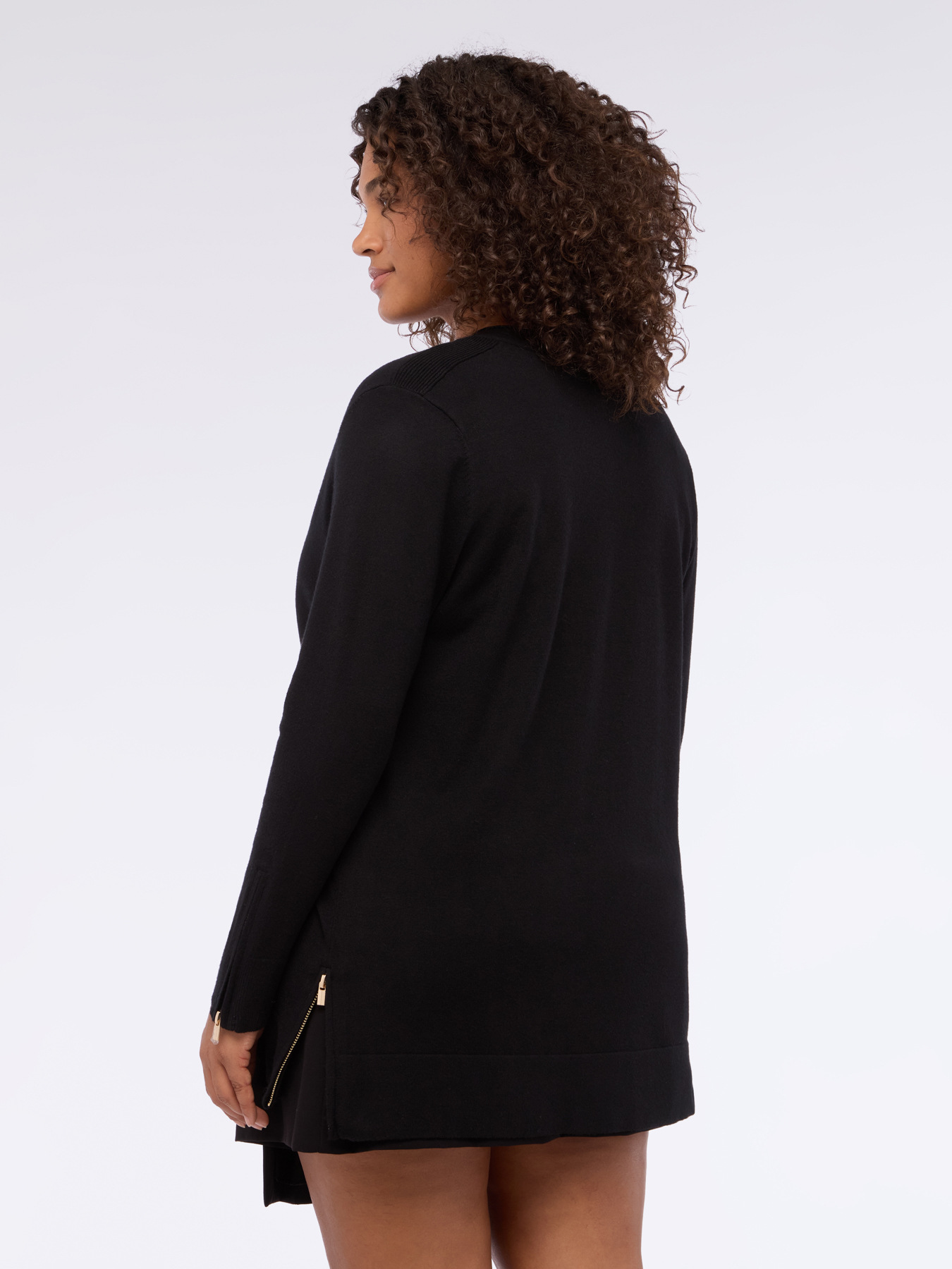 Cardigan with zip details image number 1