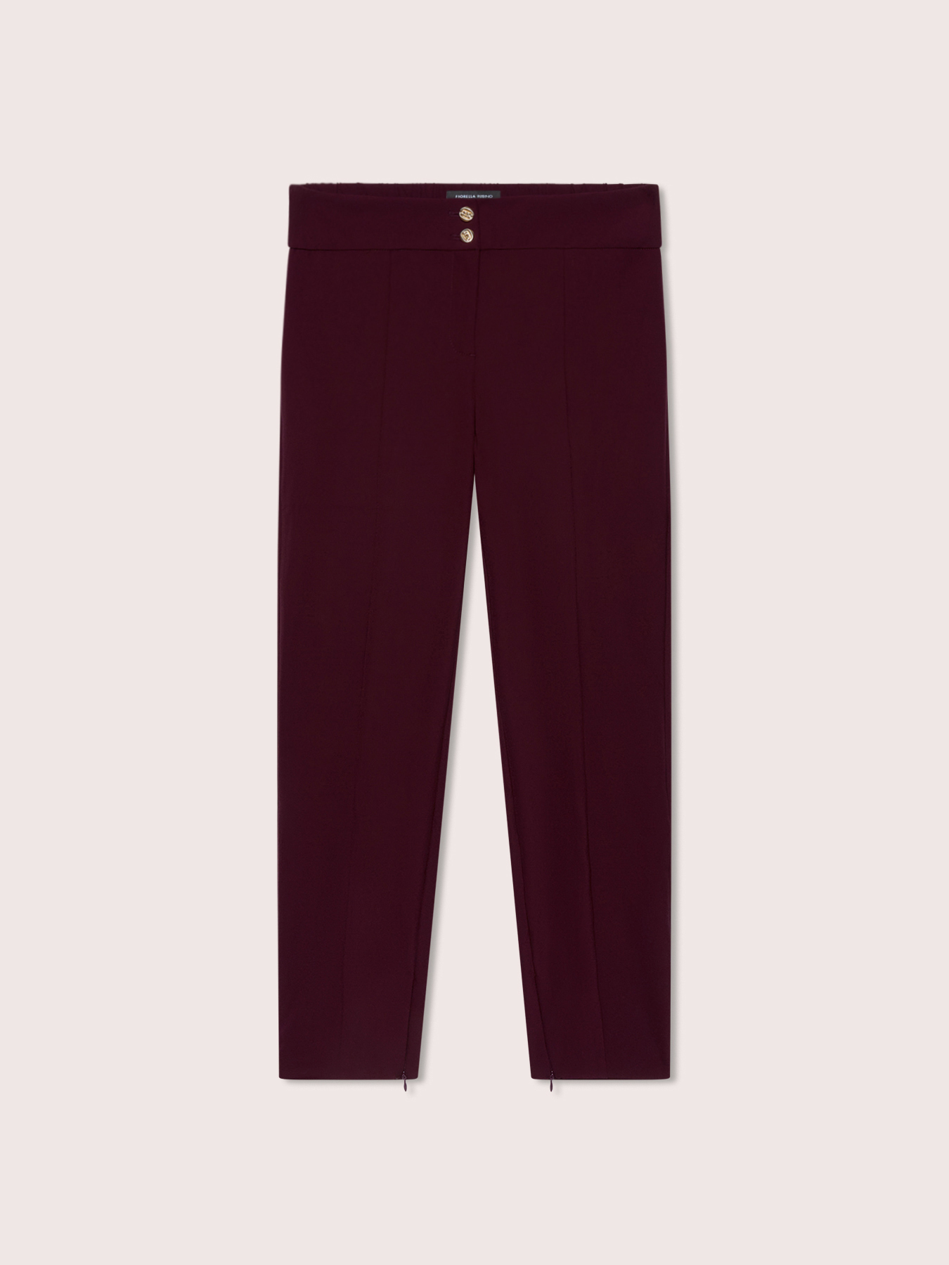Skinny trousers with zip at the hem image number 4