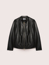 Biker jacket with mandarin collar image number 4
