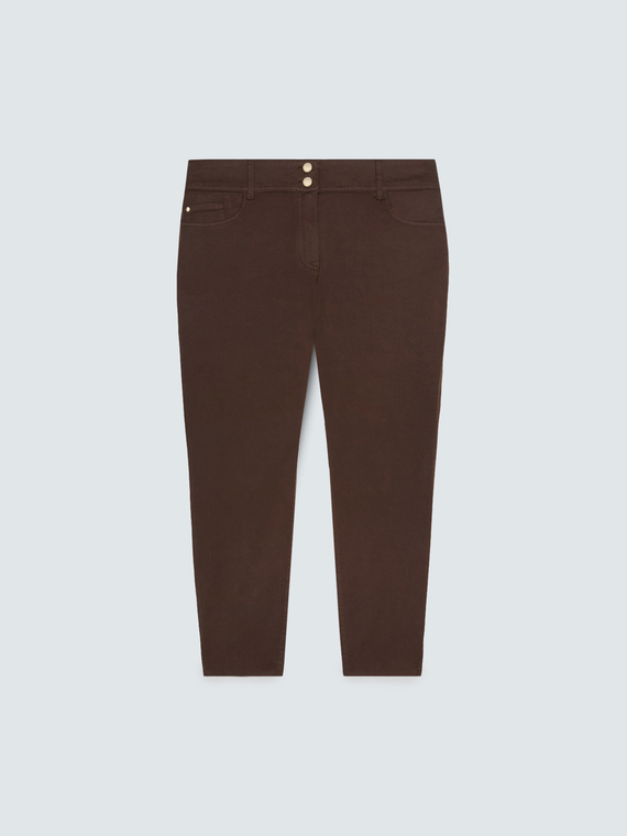 Skinny Cotton Trousers