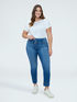 Jeggings aus Denim mit dekorativen Kn&ouml;pfen image number 0