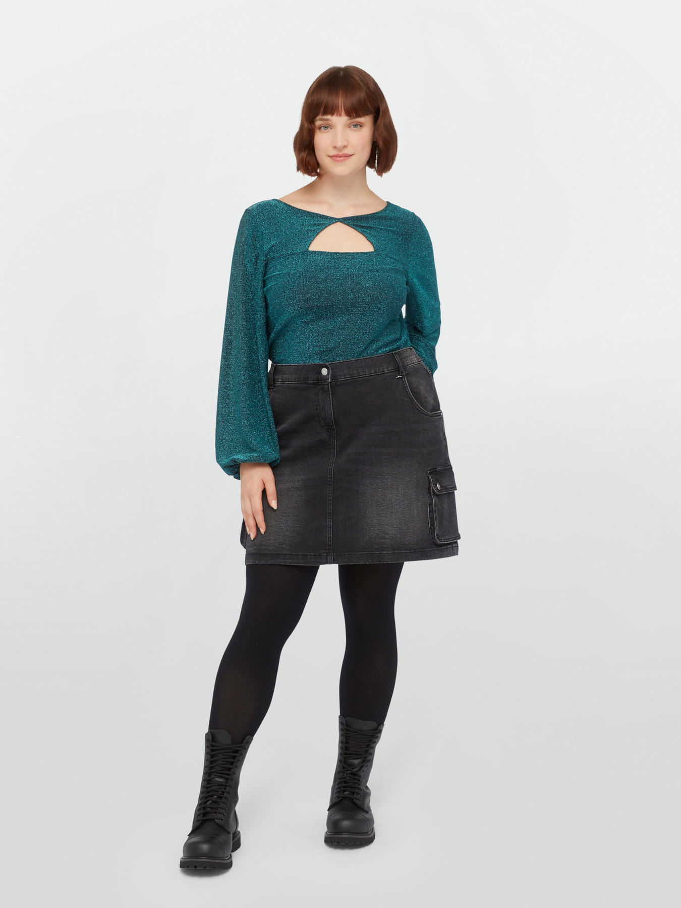 T-shirt en jersey lurex image number 1