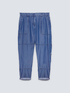 Tencel trousers with stitching image number 4