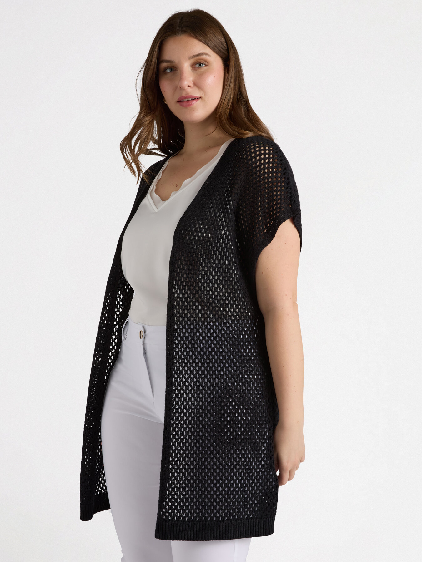 Netted cardigan image number 2