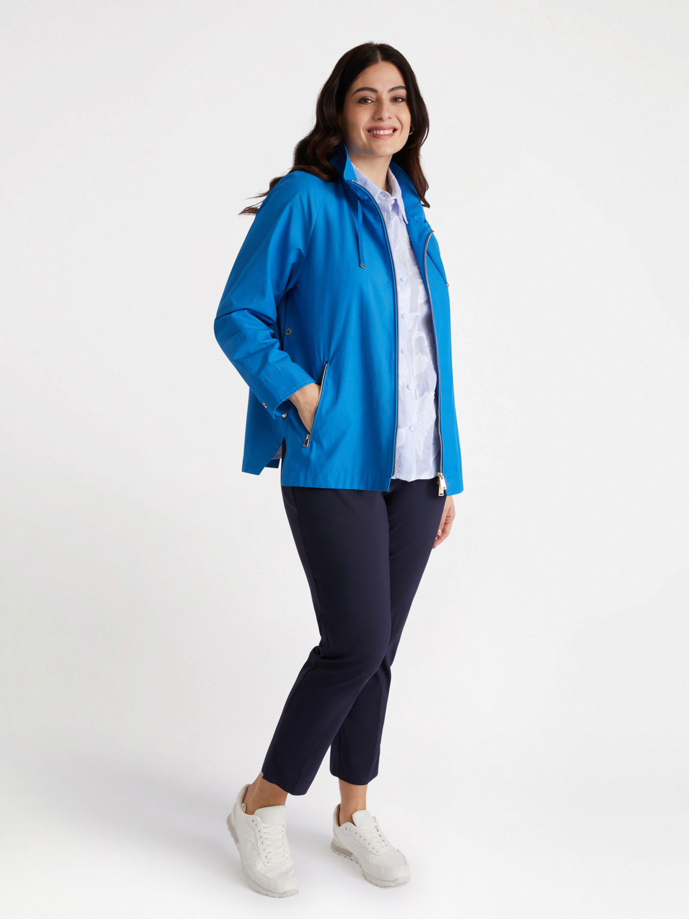 Parka leggero con zip image number 0