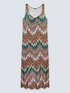 Long printed beach cover-up dress image number 3