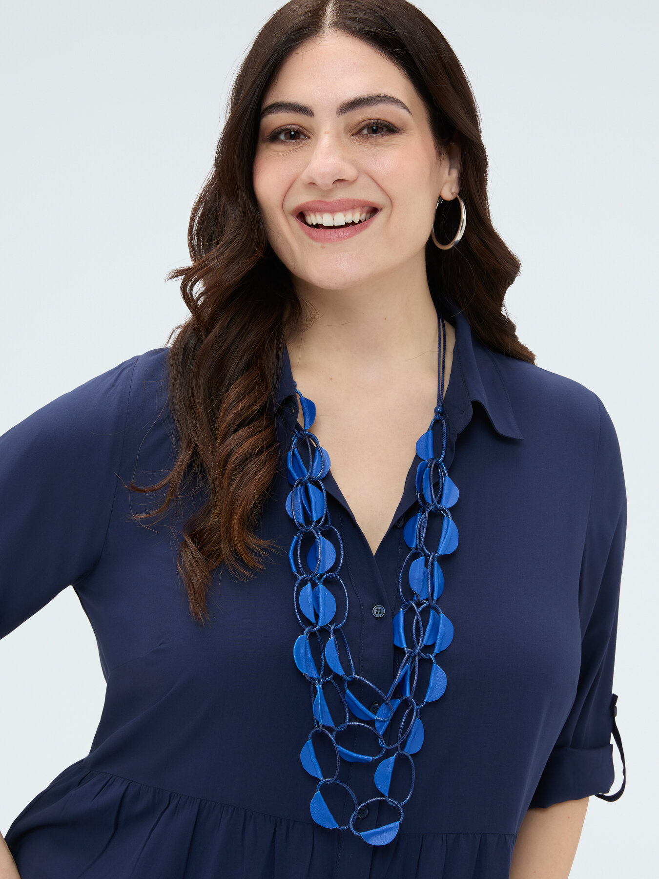 Collana con anelli intrecciati image number 0