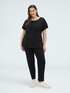 T-shirt with floral embroidery image number 3