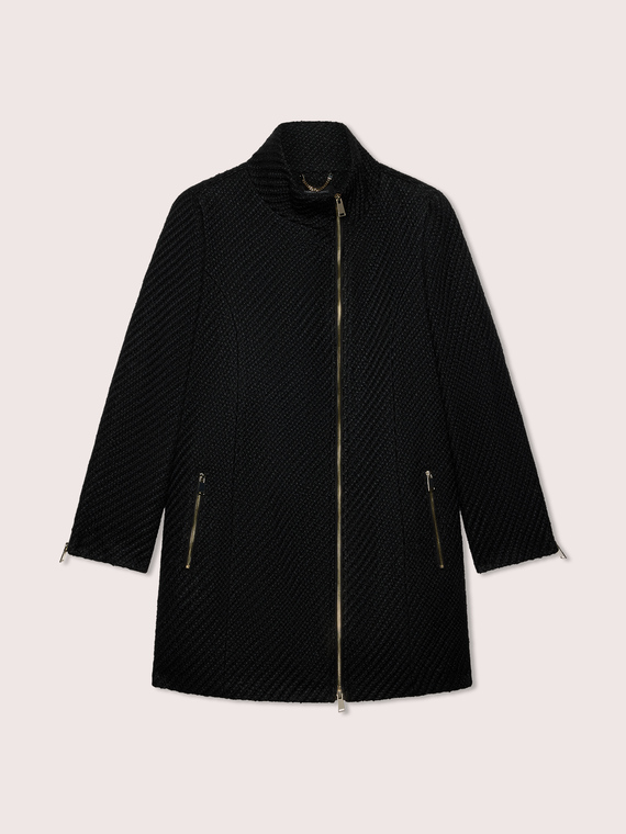 Cappotto con chiusura a cerniera