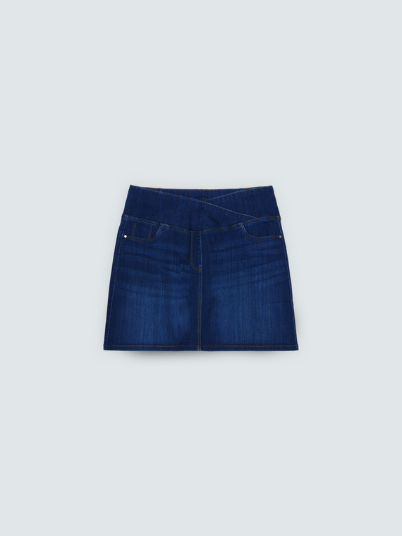 Minigonna in denim linea ad A